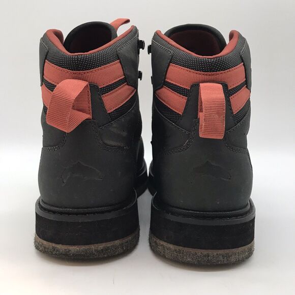 Simms Tributary Wading Boots Men's 8 Brown 12mm Felt Sole Lace Up Fishing Shoes - Picture 4 of 15